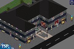 Sims 1 — Joes Splendorama by Joe Bittner — A 2 story restaurant and club. Restaurant downstairs and club upstairs with a