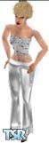 Sims 1 — White Heat by LV — Dazzling sparkling white tone top with matching pant hem to match! This will sure to send the