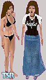 Sims 1 — Custom Juggalette Amanda by TwIzTiDcHiK — IT'S ME! My sim is sportin my juggalette jersey, Blue jncos and my