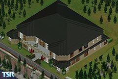 Sims 1 — The Manor by Jean-Fran�ois Goulet — Two floors included 4 bathrooms and 3 bedrooms. The second floor is