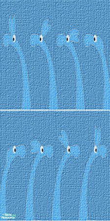 Sims 2 — Creatures - Light Blue by Hanefcik — Is this a giraffe? A dinosaur? Or maybe Nessie the Loch Ness monster?