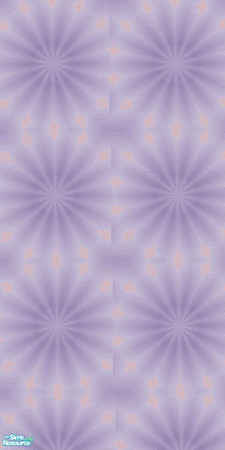 Sims 2 — bedroom set for tc 100 - Purple Kalidoscope Wall For Tc 100 by tambriah — purple star wallpaper that gives it a