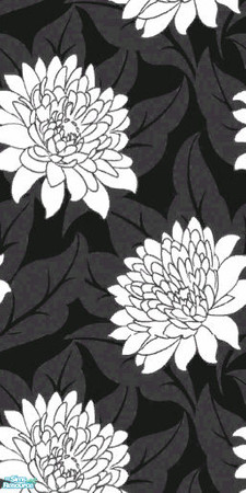 Sims 2 — Bold Spring Flowers - Black And White by Ses — Part of the Bold Spring Flowers set