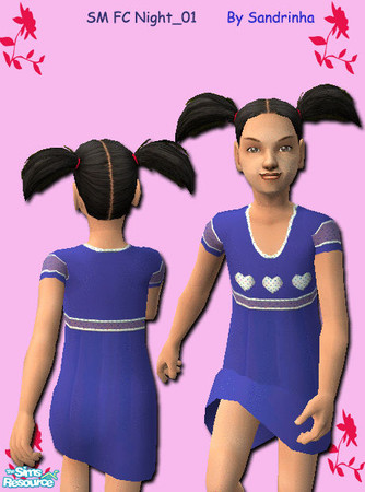 Sims 2 — SM FCNight_01 by sandrinha — One of five nightshirts for female children. Your feedback is welcome!Enjoy!:)
