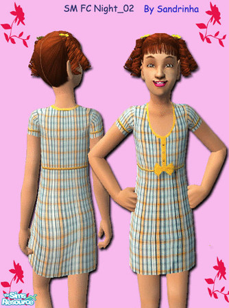 Sims 2 — SM FCNight_02 by sandrinha — One of five nightshirts for female children. Your feedback is welcome!Enjoy!:)