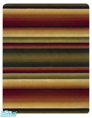 Sims 2 — Southwest Style Rug - Sunset by Degera — A lovely area rug featuring the colors of the American southwest that