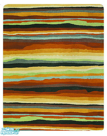 Sims 2 — Southwest Style Rug - Sunrise by Degera — A lovely area rug featuring the colors of the American southwest that