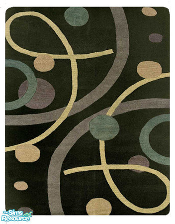 Sims 2 — Decorative Rug - Confetti by Degera — Bring the joy of confetti into your Sim\'s homes with this lovely area