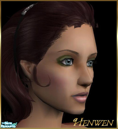 Sims 2 — Blush Flower by Henwen — Just a tint of color for the cheeks for a natural look. *Blush is a reddish pink*