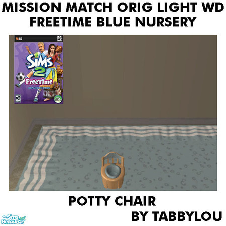 Sims 2 — TL - MM FTBlue PottyChair OrigLightWd by TabbyLou — Recolor of FreeTime Classic Lil\' Angel Potty Chair with