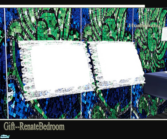 Sims 2 — Gift--RenateBedroom - pillows on bed by huabanzhu — 