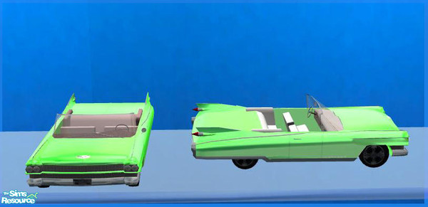 Sims 2 — Cadillac Eldorado deco - Recolor solid green by ShinoKCR — 