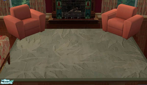 Sims 2 — Art Deco Bedroom Area Rug by lisa9999 — Thick plush 3x4 area rug.