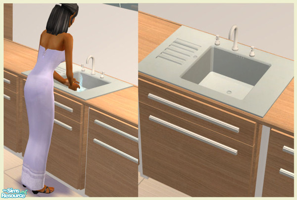 Sims 2 — Constance Kitchen - Sink by Elize-37sims — Fully animated.
