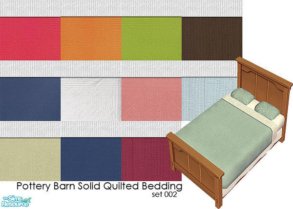 Sims 2 — PB Solid Quilts 002 by agaliha5 — There was a good response to the first set of solid bedding so I decided to
