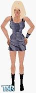 Sims 1 — Britney Spears by babybluebaby — This is what Britny wore on some of her older shows. A grey mini skirt with a