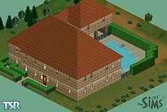 Sims 1 — Jenz Design 9 by Jennifer Cochlin — This is my favorite house yet. There are 3 bedrooms, all on the second