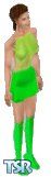 Sims 1 — Green Dream by Nullafy — The meaning of this dress is to Party. No ifs ands or buts. So crank that music and