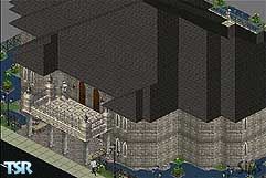 Sims 1 — La Rue Macabre by LadyMi6 — Surrounded by a unique moat, La Rue Macabre is known for its dark corners and even