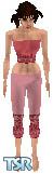 Sims 1 — Debbie by Elizabeth Ashley — Debbie shows her favorite color off in a pink pair of capris with her matching tube