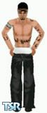 Sims 1 — Thug by ksk8r14 — This skin has an added backwards black hat with chicago written on it. There are also some