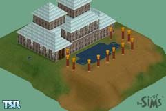 Sims 1 — Haunted House by Blackthorn — This is my haunted house. No it isn't furnished but my next house will be! 