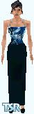 Sims 1 — LeAnne by Elizabeth Ashley — LeAnne is stunning in her blue and navy evening gown. Light skin only, head not
