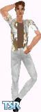Sims 1 — Jonas by Kerryann — Jonas is wearing a cool summer outfit that has a gray, brown and white pattern shirt, with