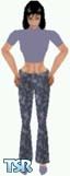 Sims 1 — Lulu by Kerryann — Lulu is wearing a two tone gray pattern pants, with gray top and shoes. Light skin only and