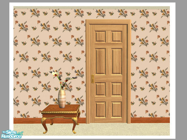 Sims 2 — Single Interior Panel Door - Pine by Shakeshaft — Part of a set of solid Interior Panel Doors to compliment my