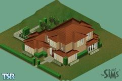 Sims 1 — The Brown House by Alexandra — This house is brown inside and out and features large kitchen, dining and living