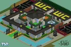 Sims 1 — Compulsory Party by Milen — The house is mainly for parties (although, of course, there is a place for sleeping