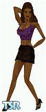 Sims 1 — BZ Beverly by BZsim — Beverly's outfit is sure to turn heads at the dance club. Outfit in all three skin tones,
