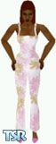 Sims 1 — Abilene by Kerryann — Abilene is wearing a nice summer outfit that has a white, pink, beige floral all in one