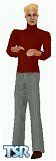 Sims 1 — BZ Rob by BZsim — Rob found his burgundy sweater goes great with his new gray dockers. All three skin tones,