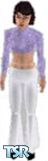 Sims 1 — Funky flare by nekonoai — What could be better than a pair of white denim flares and a purple long sleeved