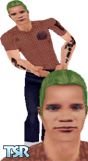 Sims 1 — Flea by Dhaling — This skin is of Flea from the Band Red Hot Chili Peppers.