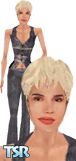 Sims 1 — Geena Davis (Blonde) by Dhaling — Geena Davis when she had short blonde hair..The suit is one that she wore at