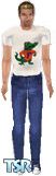 Sims 1 — Albert by Jennifer — My husband is a Florida Gator Fan so I made this skin for him. All 3 skins tones included.