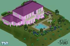 Sims 1 — Majenta Menage by DollMaker — Majenta Menage, a home that says, "I may not be filthy rich, but I will not
