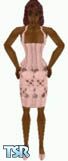 Sims 1 — Joeleen by Kerryann — Pink knitted dress, with matching shoes. Dark skin only and head not included.