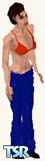 Sims 1 — Orange Bra Top by Purple Sunshine — This is a very cute skin! Let your sims impress male sims! This will let