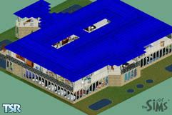 Sims 1 — Master Sleeper by Jon88 — This Ultra Modern house will sleep 10 people! 4 double beds and 2 childs beds makes