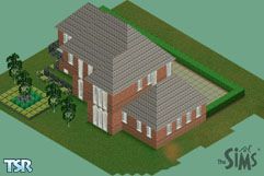 Sims 1 — Long-Awaited Dream by Ronny Benenhaley — 3 Bedrooms , 2 baths, bay window in front living room. Upper balcony