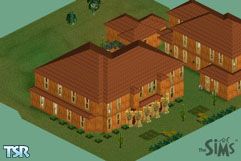 Sims 1 — Barley Saloon by Imoen69 — Howdy, partner !This saloon boasts a massive tavern a accomodation house, and a