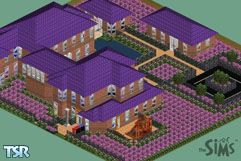 Sims 1 — Community Center by lilbewitchedgirl — This is the One and only Communtiy Center of the kind It has: A libary,