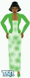 Sims 1 — Kezz66 by Kezz — Long green faded dress, with matching jacket and shoes. Great for dinner parties. Medium skin