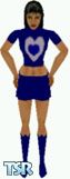 Sims 1 — Kezz142 by Kezz — Blue mini skirt and top with heart on the front and matching blue boots. Great for clubbing
