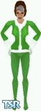 Sims 1 — Rogue by Maos — This is a skin of Rogue from the X-men comic book. She's wearing one of her many costumes. All