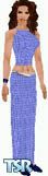Sims 1 — Cindy by Star — Cindy is in a long blue skirt & top.